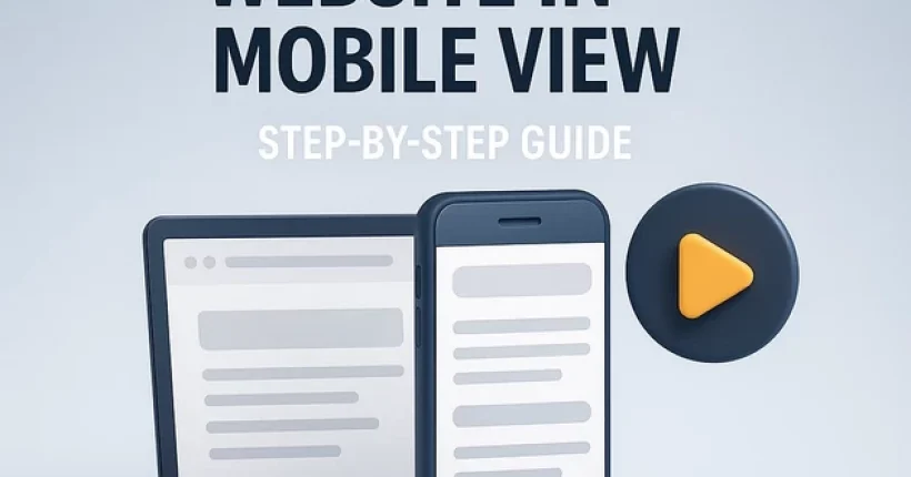 record website in mobile view