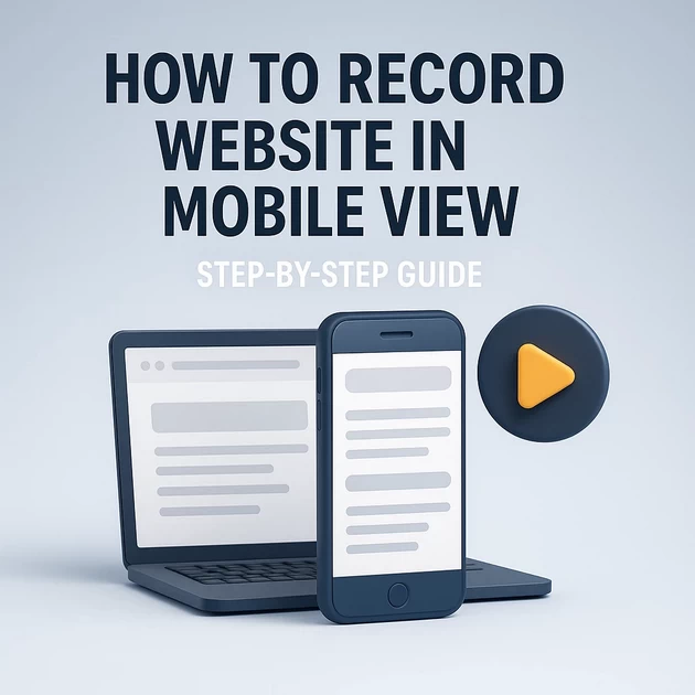 record website in mobile view