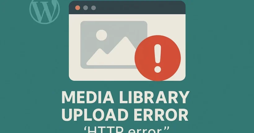 media library upload HTTP error fix