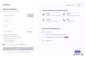 Meesho Seller Login Page