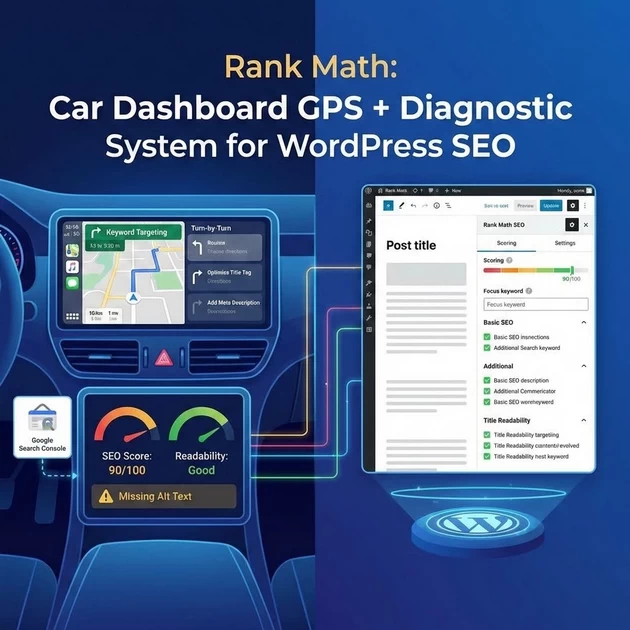 rank math is like a GPS to Diganostic systems for wordpress