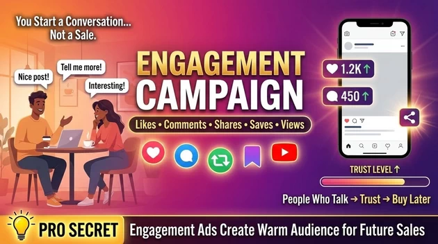 shares, likes, comments and other campaigns which is engagement