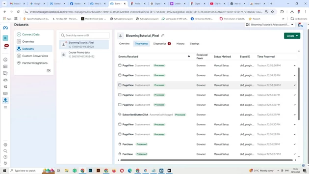 This is how showing event done by user on your website