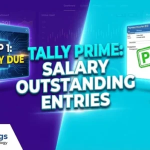 How to pass salary outstanding entry in tally prime