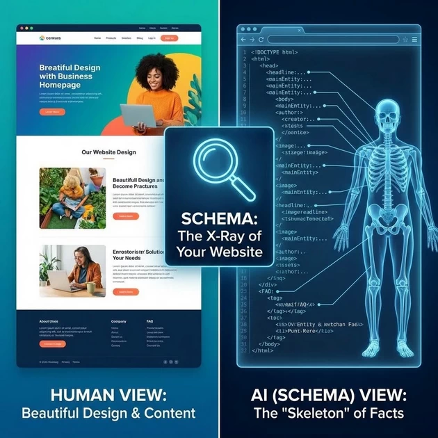 schema vs human the x ray view ans rich snippets