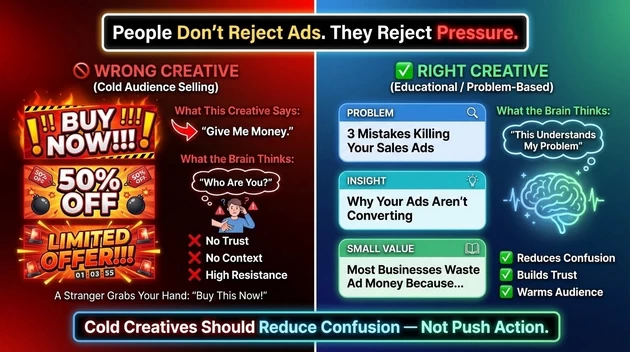 WRONG vs RIGHT CREATIVE OF CAMPAIGN EXAMPLES