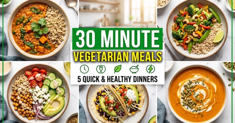 30 minute vegetarian meals quick healthy dinner recipes
