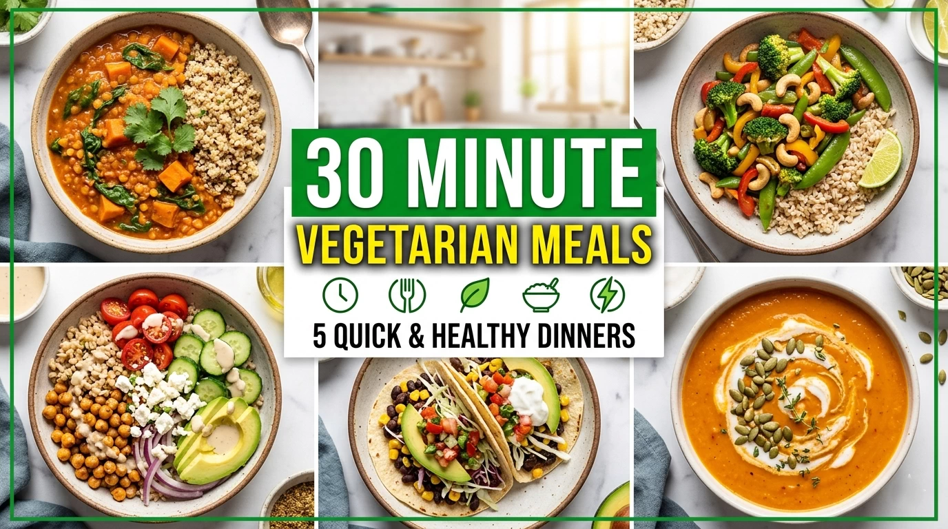 30 minute vegetarian meals quick healthy dinner recipes