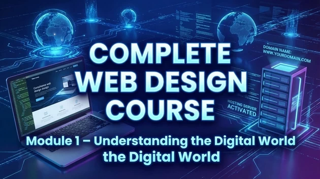 complete webdesign course with real time analogy