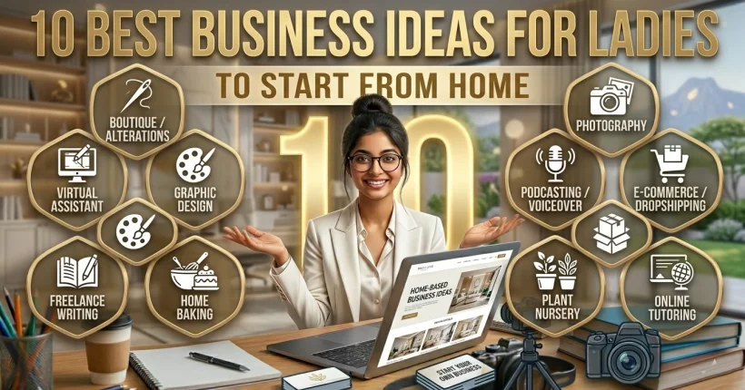 10 best business ideas for ladies to start from home with low investment and high profit potential