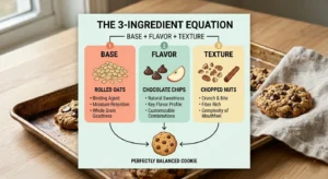 3 ingredient snacks formula base flavor texture infographic