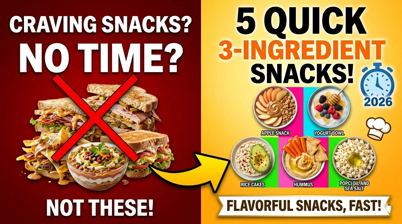 5 best 3 ingredient snack recipes for busy days quick easy snacks with minimal ingredients