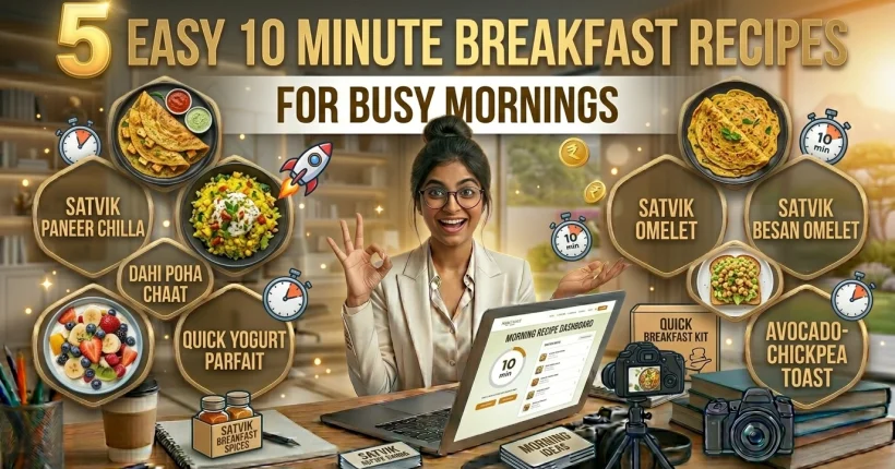 5 easy 10 minute breakfast recipes for busy mornings quick healthy breakfast ideas