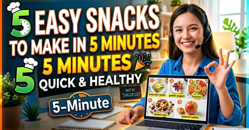 5 easy snacks to make at home in 5 minutes quick healthy snack recipes simple ingredients