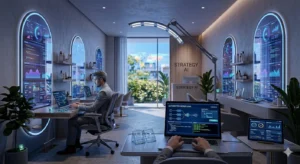 AI powered business ideas for 2026 digital workspace automation concept