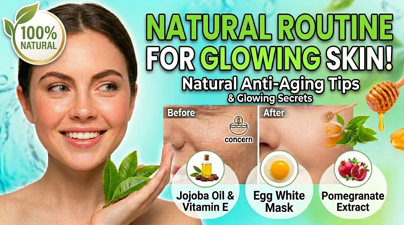 at home skincare routine for glowing skin using natural ingredients for healthy radiant complexion