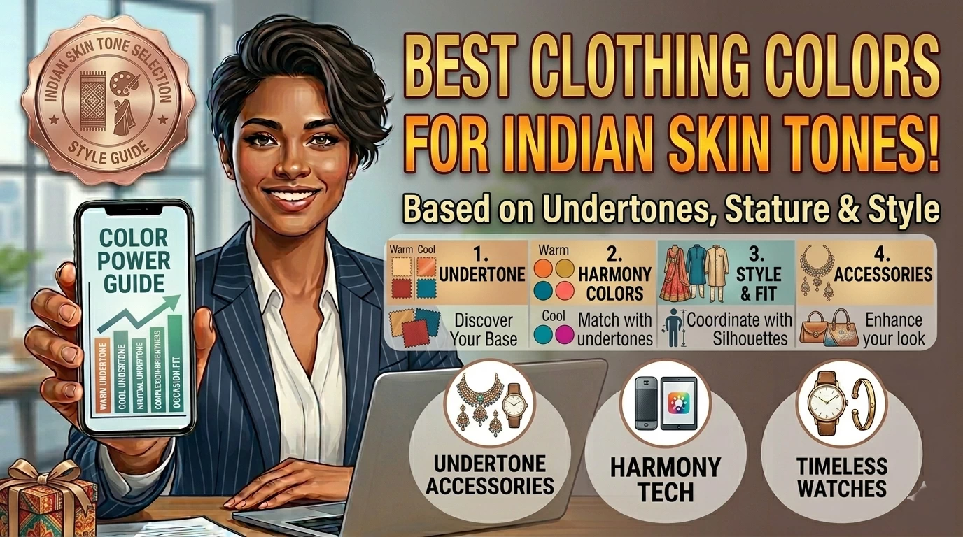 best clothing colors for Indian skin tone based on undertones warm cool and neutral styling guide