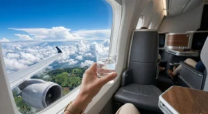 Flying business class using credit card reward points and miles