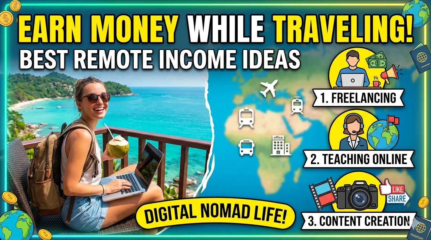 earn money while traveling best remote income ideas