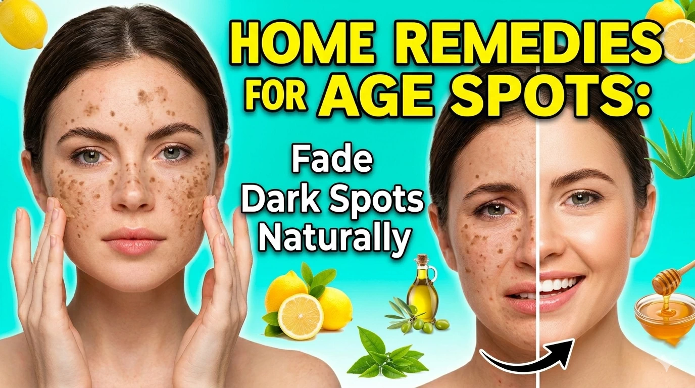 natural home remedies to fade age spots and dark spots on skin using simple ingredients