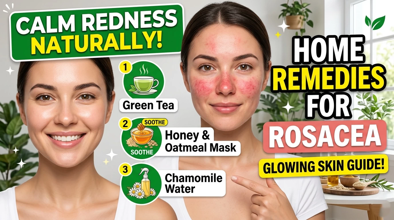 woman applying aloe vera gel to calm rosacea redness on sensitive facial skin