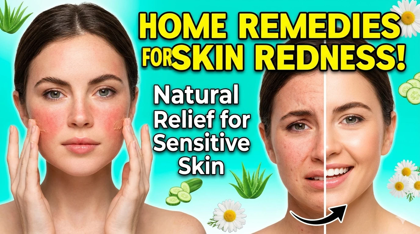 natural home remedies for skin redness and sensitive skin relief with aloe vera and cucumber