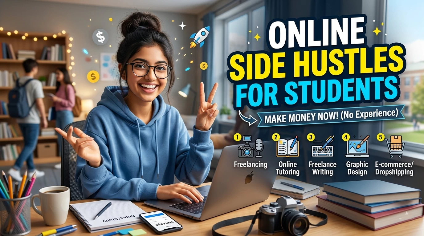 online side hustles for students 2026 guide to earn money from home with flexible jobs