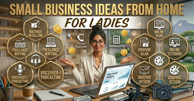 small business ideas from home for ladies with low investment and flexible earning opportunities