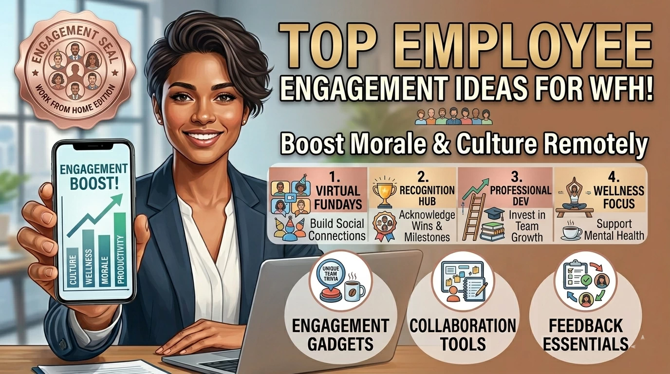 work from home employee engagement ideas for remote teams to improve collaboration and productivity