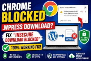 Chrome Blocks All-in-One WP Migration Backup? 100% Working Solution