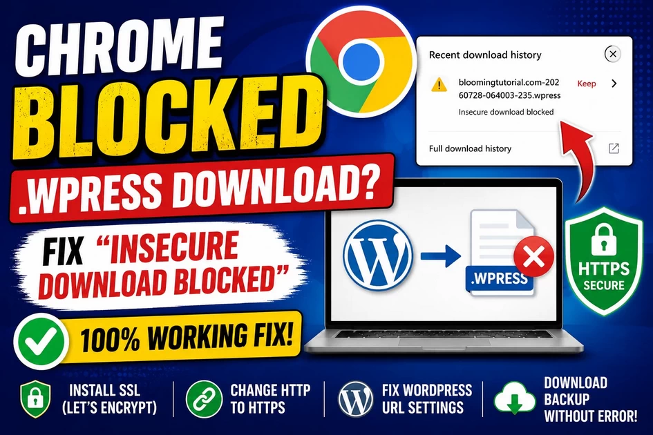 Chrome Blocks All-in-One WP Migration Backup? 100% Working Solution